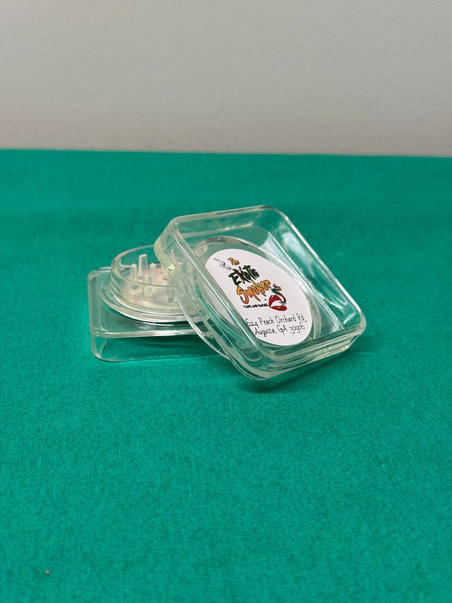 Exotic Smoker Shop Branded Plastic Grinder - Square Design - $10.99 - The Exotic Smoker